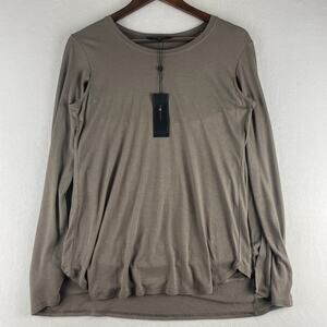 BCBG Maxazria “Vinessa” in Spanish Moss T-shirt Cape NWT Lightweight